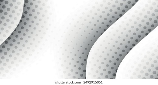 Monochrome gradient halftone dots background. Vector illustration. Abstract small grunge dots on white background. vector