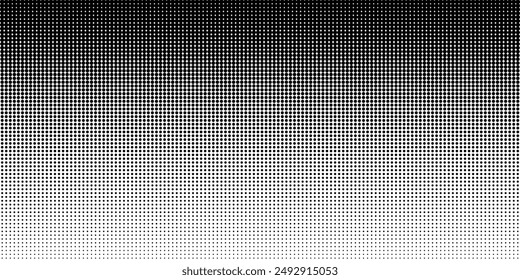 Monochrome gradient halftone dots background. Vector illustration. Abstract small grunge dots on white background. vector