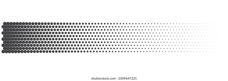 Fondo de puntos semitono degradado monocromo. Ilustración vectorial. Abstractas puntos Pequeños del grunge en el fondo blanco