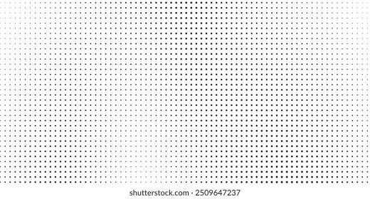 Monochrome gradient halftone dots background. Vector illustration. Abstract small grunge dots on white background