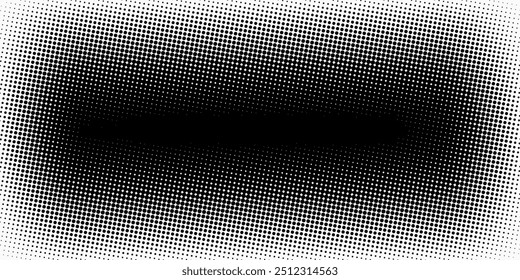 Monochrome gradient halftone dots background. Vector illustration. Abstract small grunge dots on white background