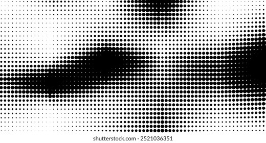 Monochrome gradient halftone dots background. Vector illustration. Abstract small grunge dots on white background.eps 10