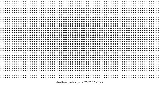 Plano de fundo de pontos de meio-tom de gradiente monocromático. Ilustração vetorial. 