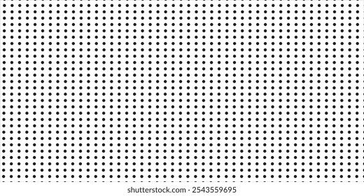 Fondo de puntos semitono degradado monocromo. Ilustración vectorial. 