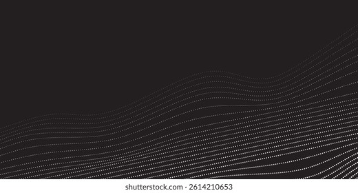 Monochrome gradient halftone dots background. Vector illustration. Abstract small grunge dots on white background