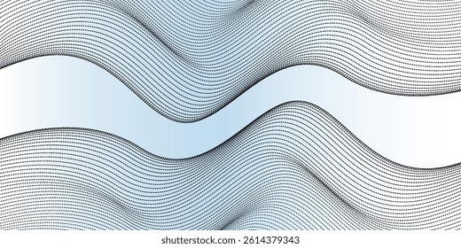 Monochrome gradient halftone dots background. Vector illustration. Abstract small grunge dots on white background