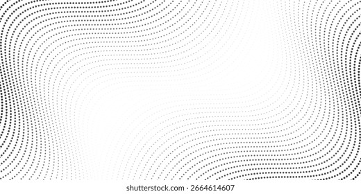 Fondo de puntos semitono degradado monocromo. Ilustración vectorial. Abstractas Pequeños puntos grunge sobre fondo blanco. eps10