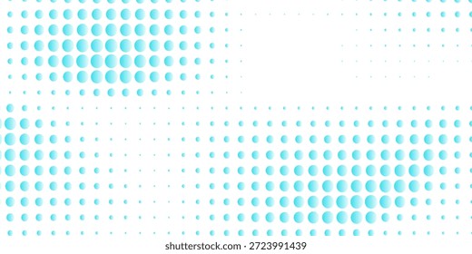 Plano de fundo de pontos de meio-tom de gradiente monocromático. Ilustração vetorial. Abstrato pequenos pontos grunge no fundo branco