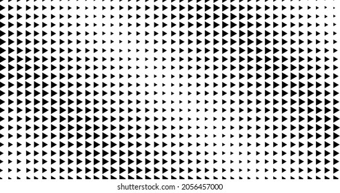 Monochrome gradient halftone polygonal background. Pop art polygons pattern template, texture. Geometric Triangles Vector Illustration.
