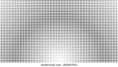 Monochrome gradient halftone polygonal background. Pop art polygons pattern template, texture. Geometric Triangles Vector Illustration.