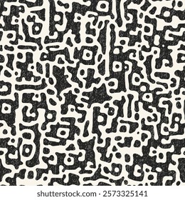 Monochrome Grain Abstract Graphic Pattern