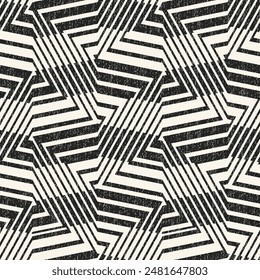 Monochrome Grain Altered Herringbone Pattern