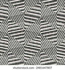 Monochrome Grain Altered Herringbone Pattern