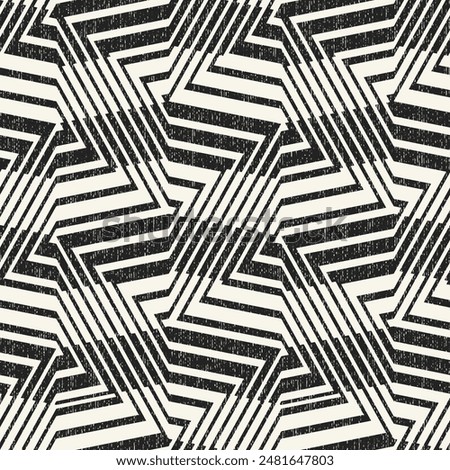 Monochrome Grain Altered Herringbone Pattern