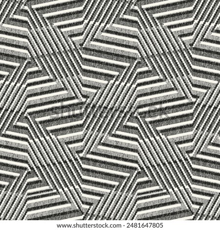 Monochrome Grain Altered Herringbone Pattern