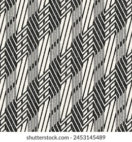 Monochrome Grain Altered Stripes Pattern