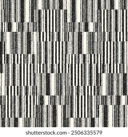 Monochrome Grain Broken Block Pattern