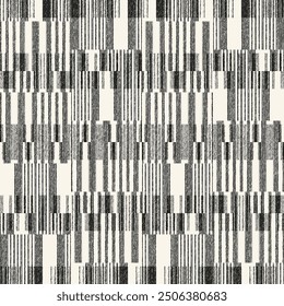 Monochrome Grain Broken Block Pattern
