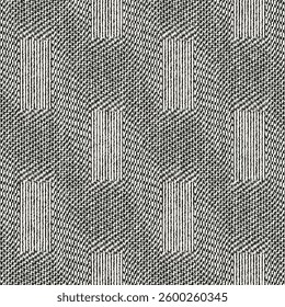 Monochrome Grain Broken Block Pattern