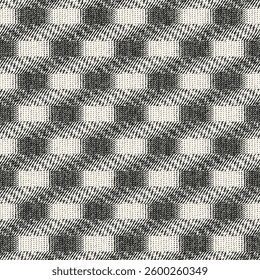 Monochrome Grain Broken Block Pattern