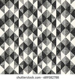 Monochrome Grain Broken Geometric Pattern