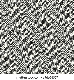 Monochrome Grain Broken Geometric Pattern