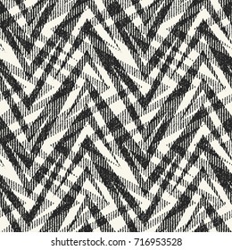 Monochrome Grain Broken Geometric Pattern