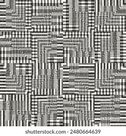 Monochrome Grain Broken Graphic Pattern