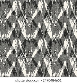 Monochrome Grain Broken Graphic Pattern