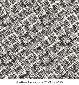 Patrón gráfico roto de grano monocromo