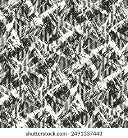 Monochrome Grain Broken Graphic Pattern
