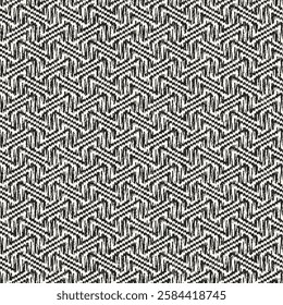 Monochrome Grain Broken Graphic Pattern