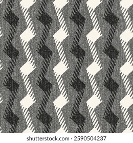 Monochrome Grain Broken Graphic Pattern