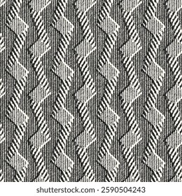 Monochrome Grain Broken Graphic Pattern