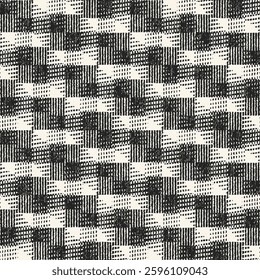 Monochrome Grain Broken Graphic Pattern