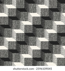 Monochrome Grain Broken Graphic Pattern