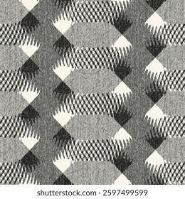 Monochrome Grain Broken Graphic Pattern