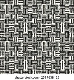Monochrome Grain Broken Graphic Pattern