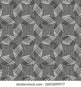 Monochrome Grain Broken Graphic Pattern