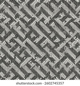 Monochrome Grain Broken Graphic Pattern