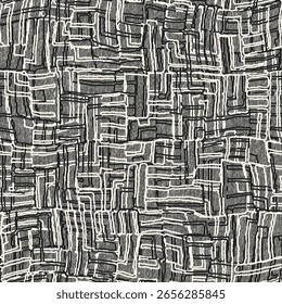 Monochrome Grain Broken Graphic Pattern