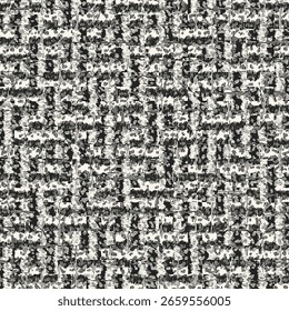 Patrón gráfico roto de grano monocromo