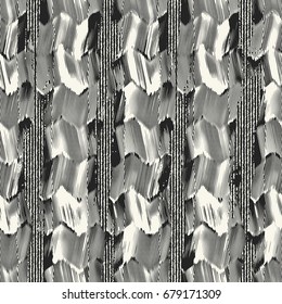 Monochrome Grain Broken Graphic Pattern