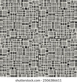 Monochrome Grain Broken Mesh Pattern