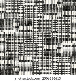 Monochrome Grain Broken Mesh Pattern