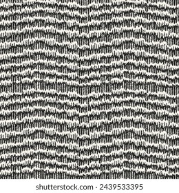 Monochrome Grain Broken Stripe Pattern