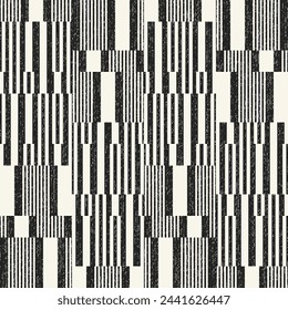 Monochrome Grain Broken Stripe Pattern