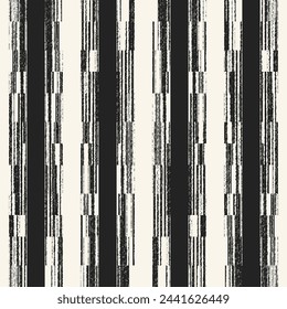 Monochrome Grain Broken Stripe Pattern