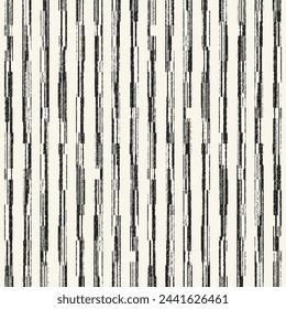 Monochrome Grain Broken Stripe Pattern