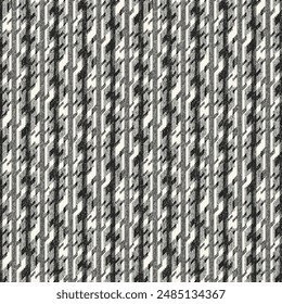 Monochrome Grain Broken Stripe Pattern